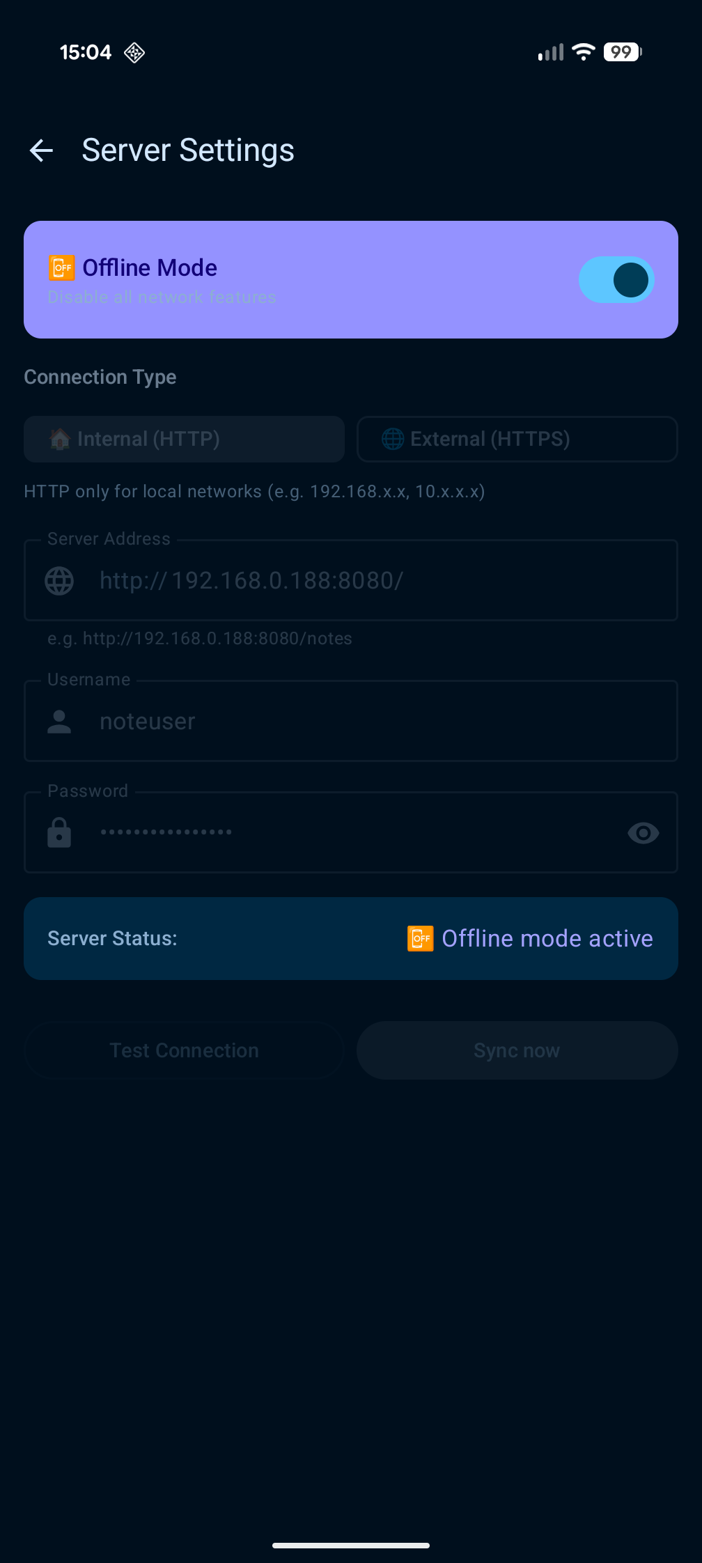 Server-Einstellungen